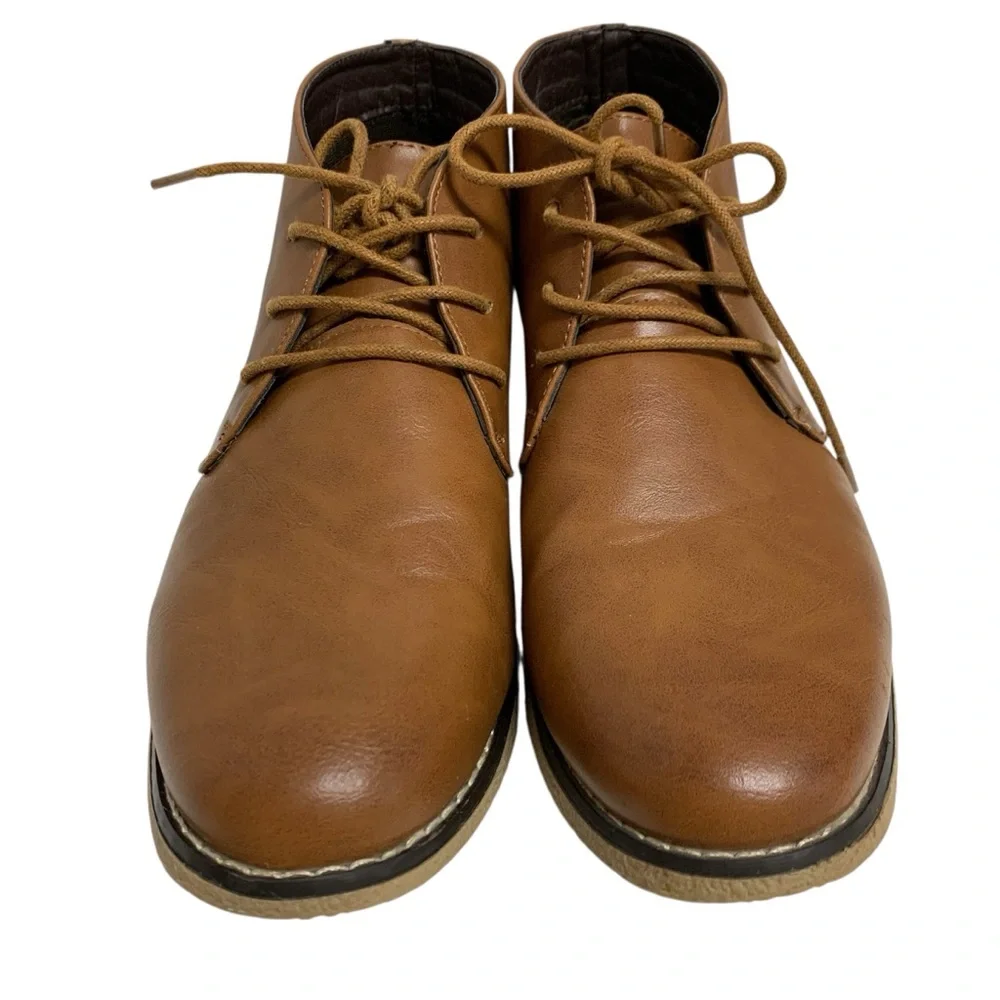 London Fog Broadstreet Chukka Ankle Lace Up Tan Brown Boots Men’s Sz 10M Career